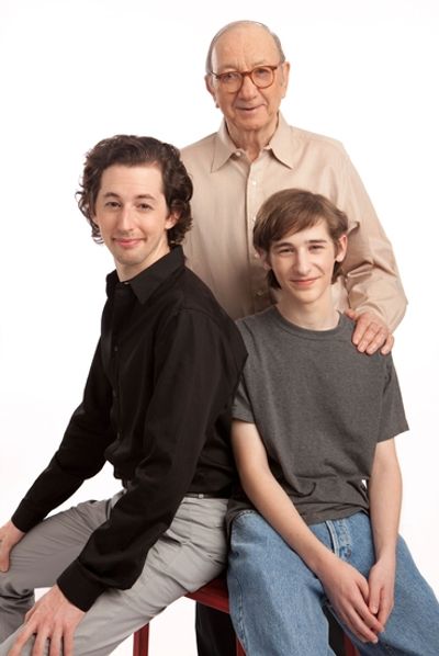 Josh Grisetti, Neil Simon and Noah Robbins Photo