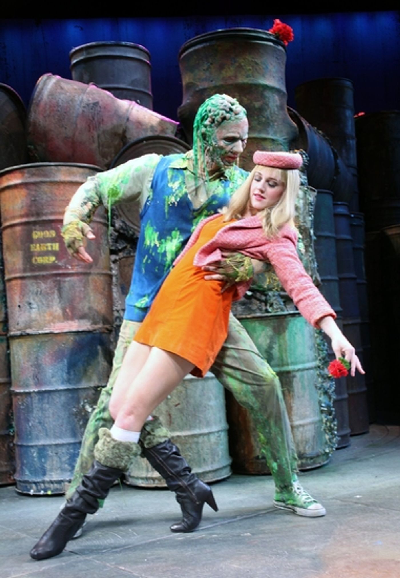 Photo EXCLUSIVE: THE TOXIC AVENGER Cast 'Burns' The New World Stages 'Floor' Photo EXCLUSIVE: THE TOXIC AVENGER Cast 'Burns' The New World Stages 'Floor' Image