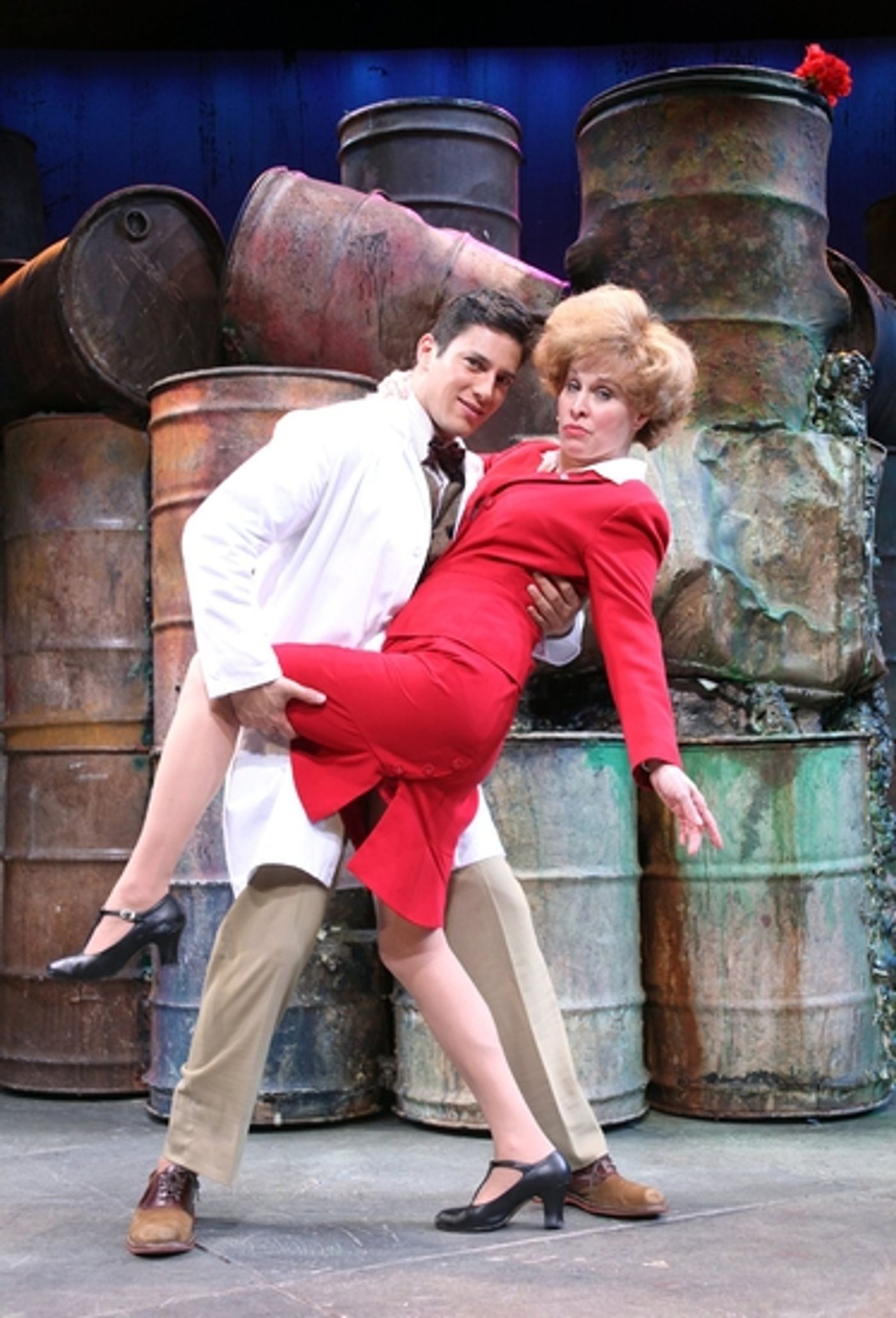 Photo EXCLUSIVE: THE TOXIC AVENGER Cast 'Burns' The New World Stages 'Floor'  Image