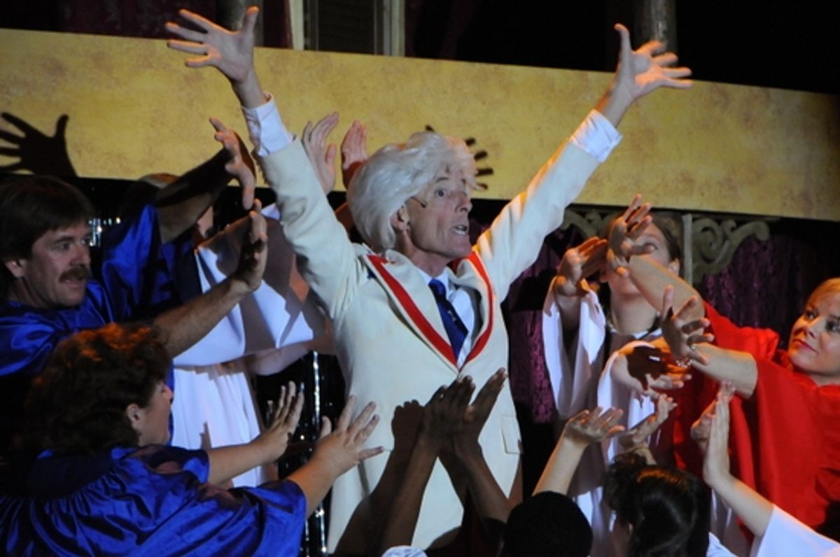 Chorus with Lee Garrow as Melvin P. Thorpe at 