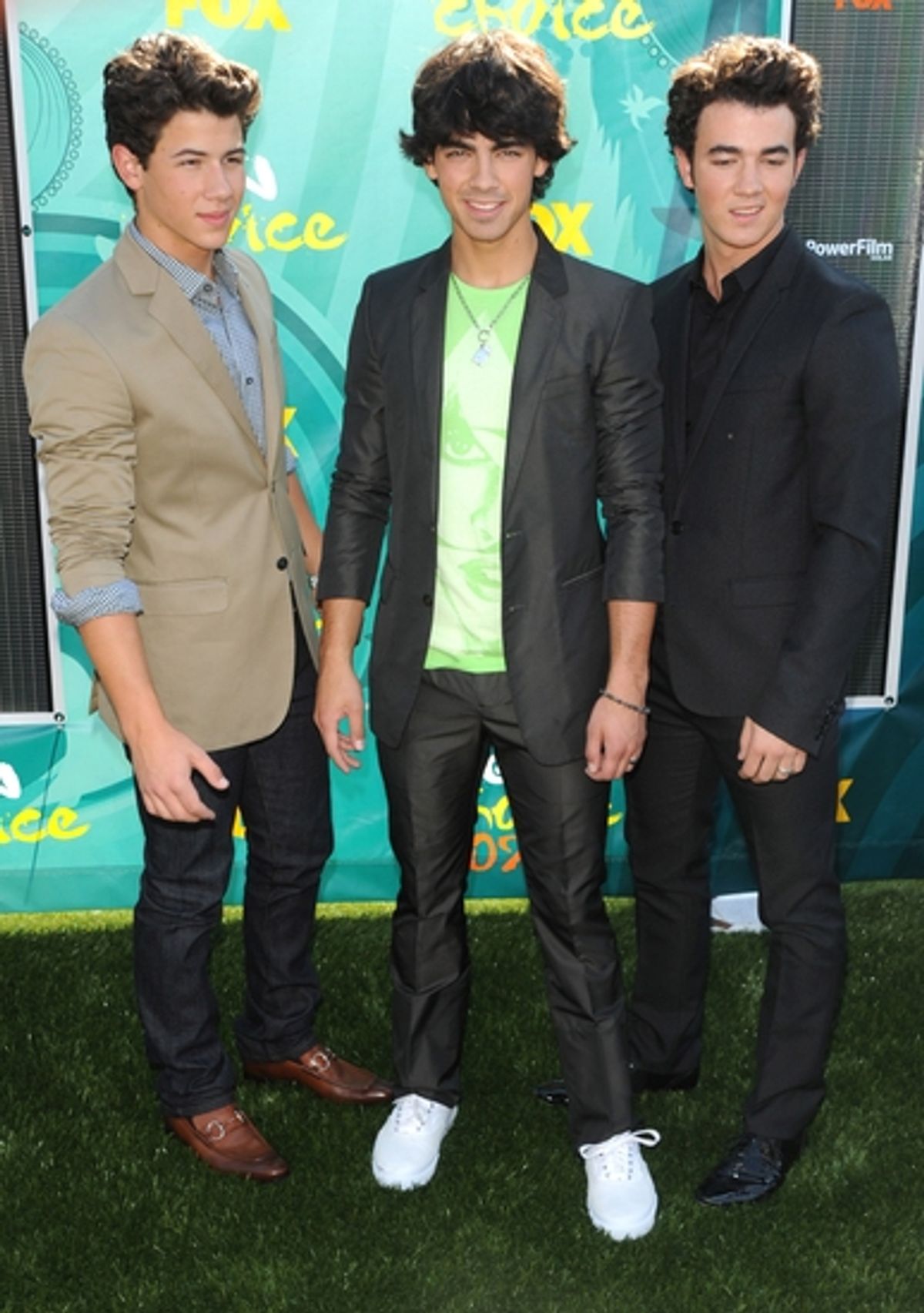 Nick Jonas, Joe Jonas and Kevin Jonas at 