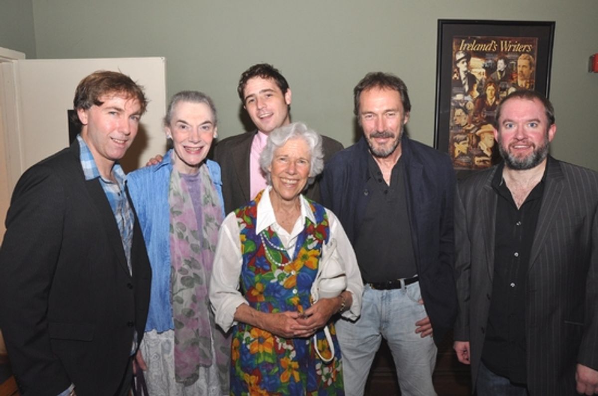 Director Tim Ruddy, Marian Seldes, Michael Mellamphy, Frances Sternhagen, Colin Lane, and Gary Gregg at 