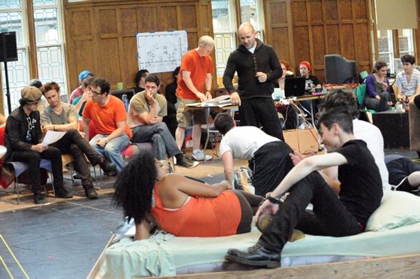 Green Day's Billie Joe Armstrong and Mike Dirnt, Michael Mayer, Tom Kitt, Choreograph Photo
