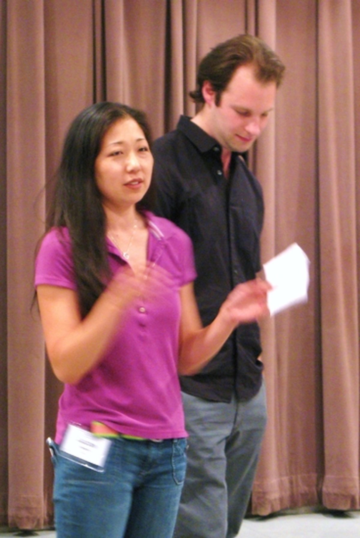Choreographer Lainie Sakakura and Director James Dacre at 