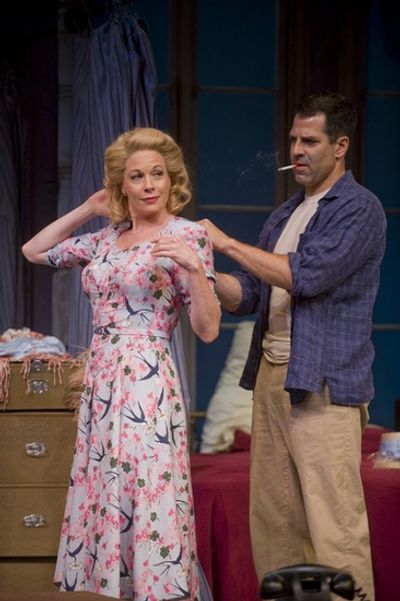 Marin Mazzie (Blanche DuBois) and Christopher Innvar (Stanely Kowalski) Photo