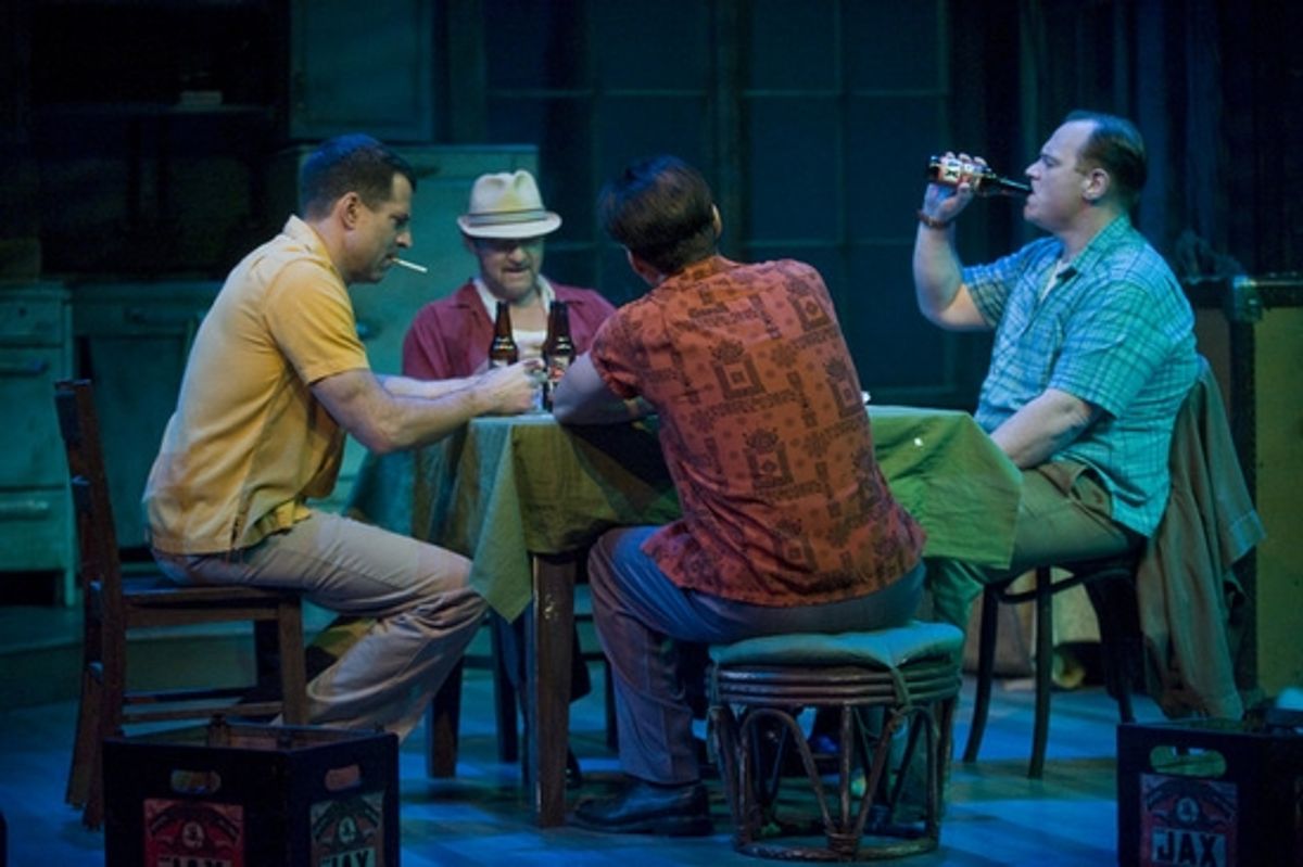 Christopher Innvar (Stanely Kowalski), John Juback (Steve), Thom Rivera (Pablo) and Kevin Carolan (Mitch) at 