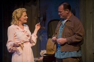 Marin Mazzie (Blanche DuBois) and Kevin Carolan (Mitch) Photo