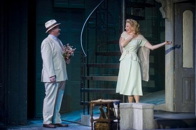 Kevin Carolan (Mitch) and Marin Mazzie (Blanche DuBois) Photo