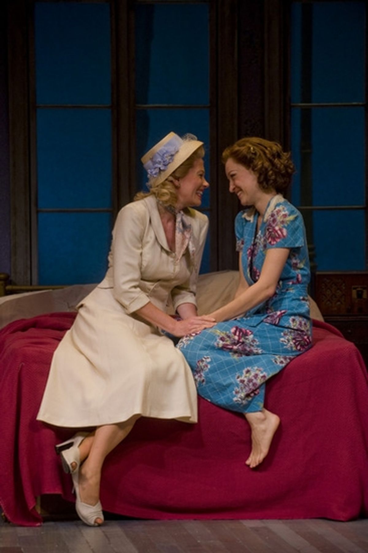  Marin Mazzie (Blanche DuBois) and Kim Stauffer (Stella Kowalski) at 