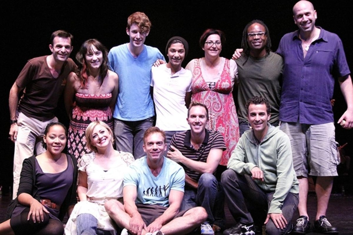 Top Row: Jeffrey Becherer, Eden Espinosa, Blake Daniel, Mark Indelicato, Annette Tanner, Billy Porter, Jeremy Schonfeld, Bottom Row: Lilli Cooper, Niki Snelson, Dave Barrus, Paul Canaan, Carlos L. Encin at 