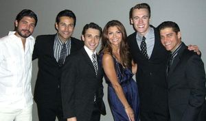 Alejandro Gomez Monteverde, Jason Martinez, Rick Faugno, Ali Landry, Erich Bergen and Deven May @ BroadwayWorld Alejandro Gomez Monteverde, Jason Martinez, Rick Faugno, Ali Landry, Erich Bergen and Photo