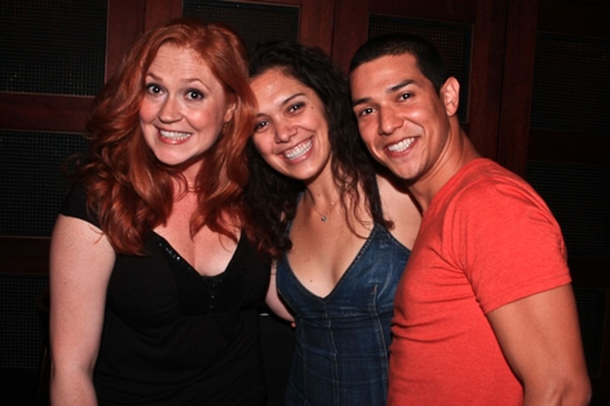 Katie Thompson, Marisa Echeverria and Ernesto Alonso Palma at 