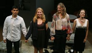 Raul Castillo, Jennifer Westfeldt, Christina Kirk and Isabel Keating @ BroadwayWorld Raul Castillo, Jennifer Westfeldt, Christina Kirk and Isabel Keating Photo