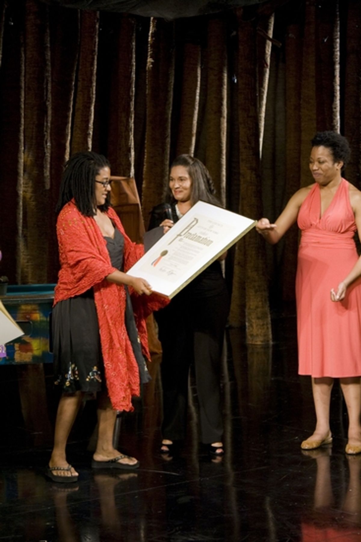 Lynn Nottage, Amyre Loomis and Portia at 