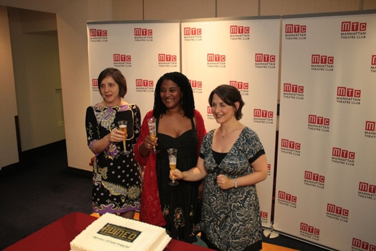 Kate Whoriskey, Lynn Nottage and Mandy Ringfield at 