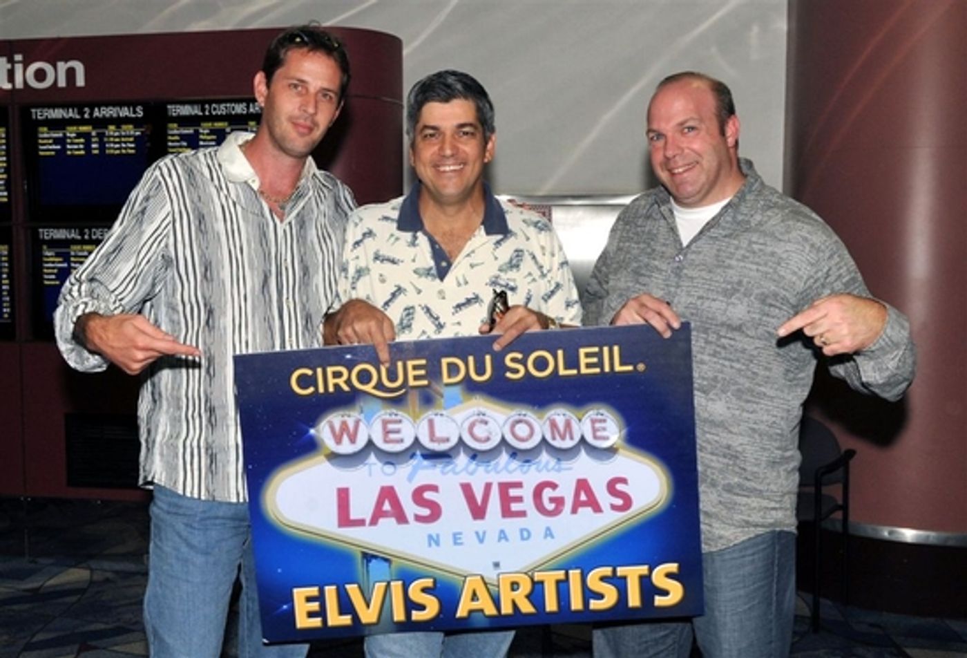 Photo Flash: Cirque du Soleil Welcomes 'ELVIS' Show Cast To Las Vegas' McCarran Airport  Image