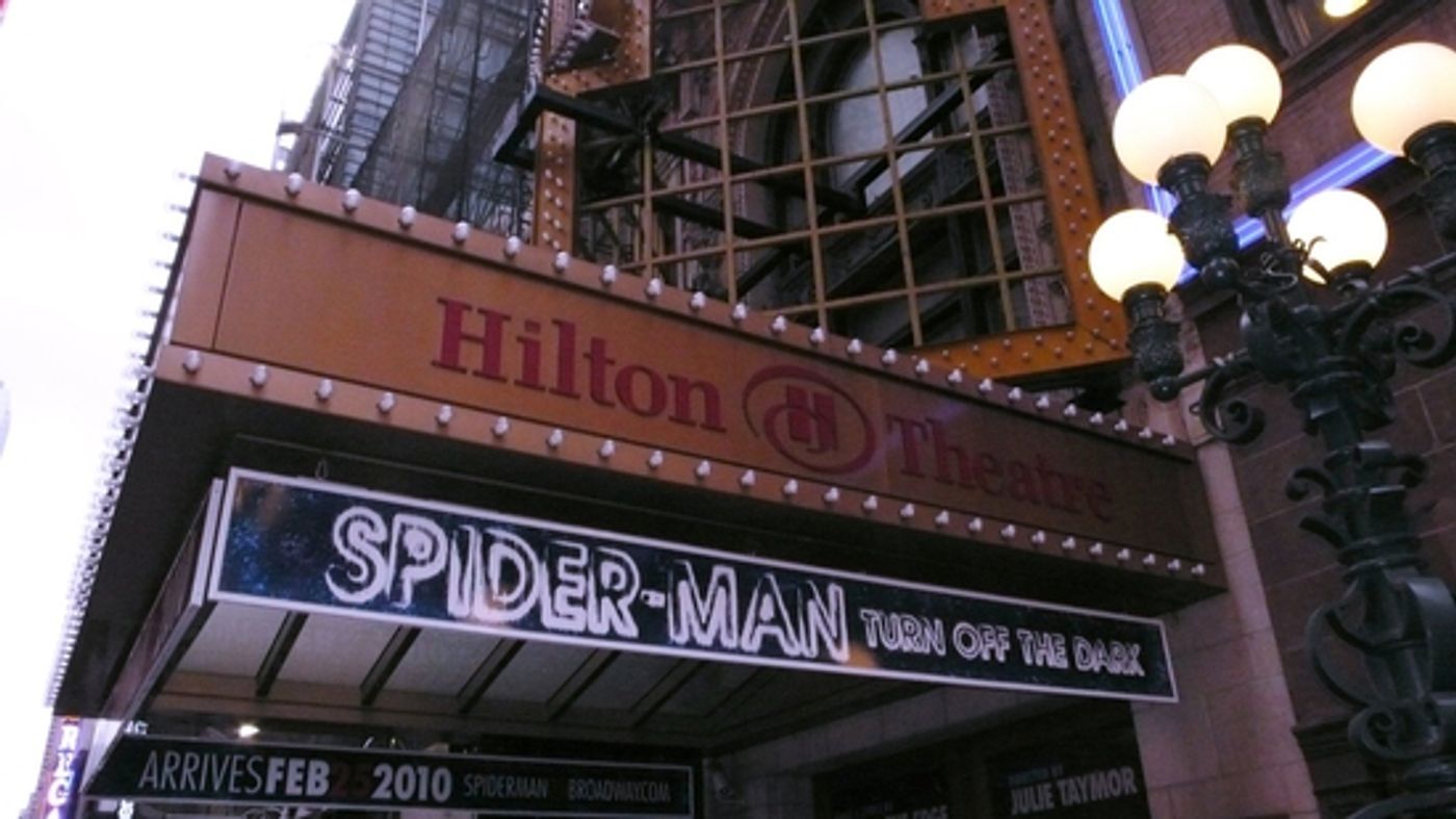 Photo Spotlight: 'SPIDER-MAN, Turn Off The Dark' Theatre Marquee  Image