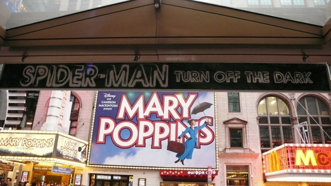 Photo Spotlight: 'SPIDER-MAN, Turn Off The Dark' Theatre Marquee  Image