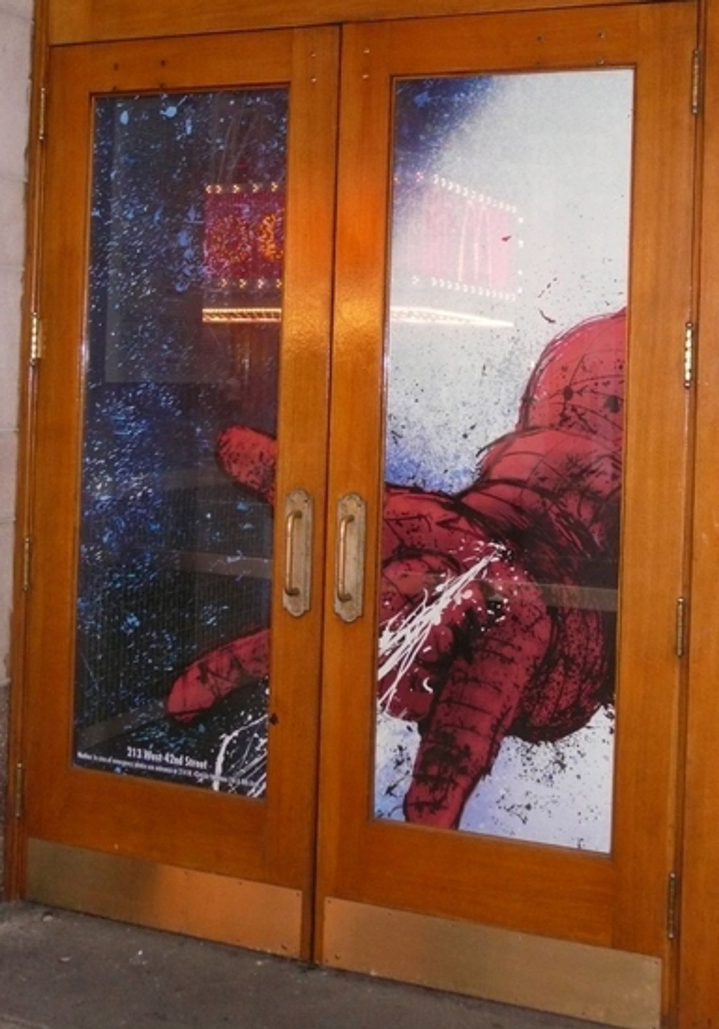 Photo Spotlight: 'SPIDER-MAN, Turn Off The Dark' Theatre Marquee  Image