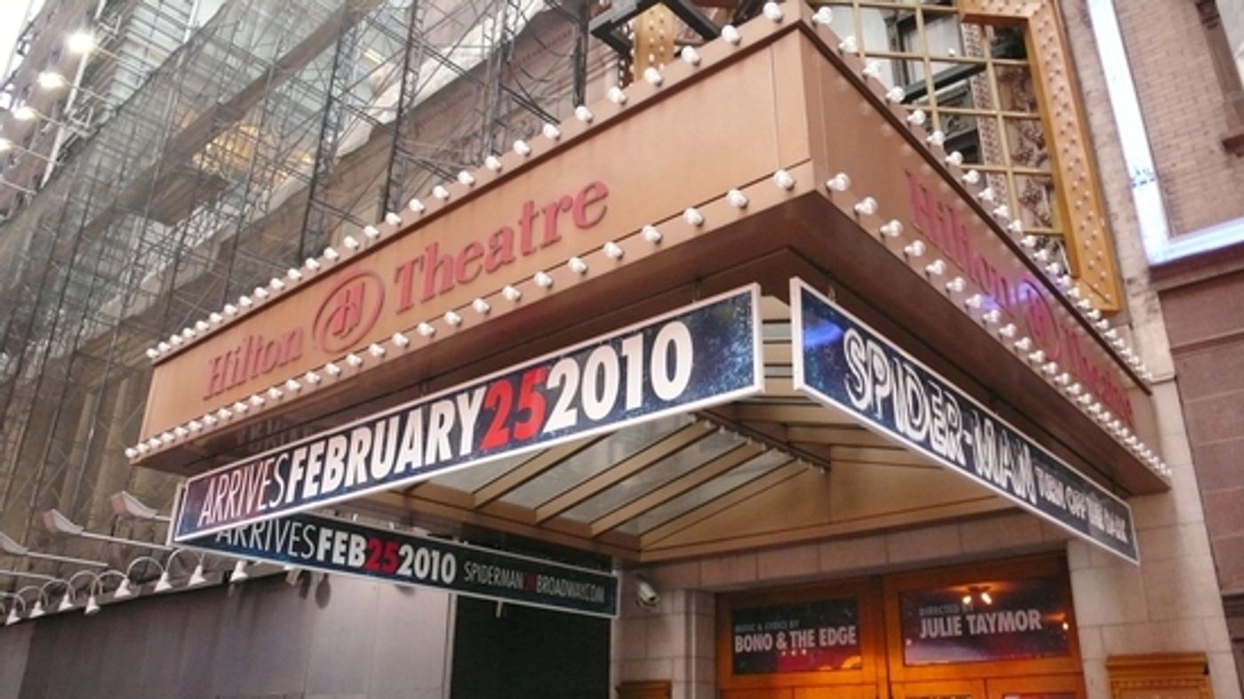 Photo Spotlight: 'SPIDER-MAN, Turn Off The Dark' Theatre Marquee  Image