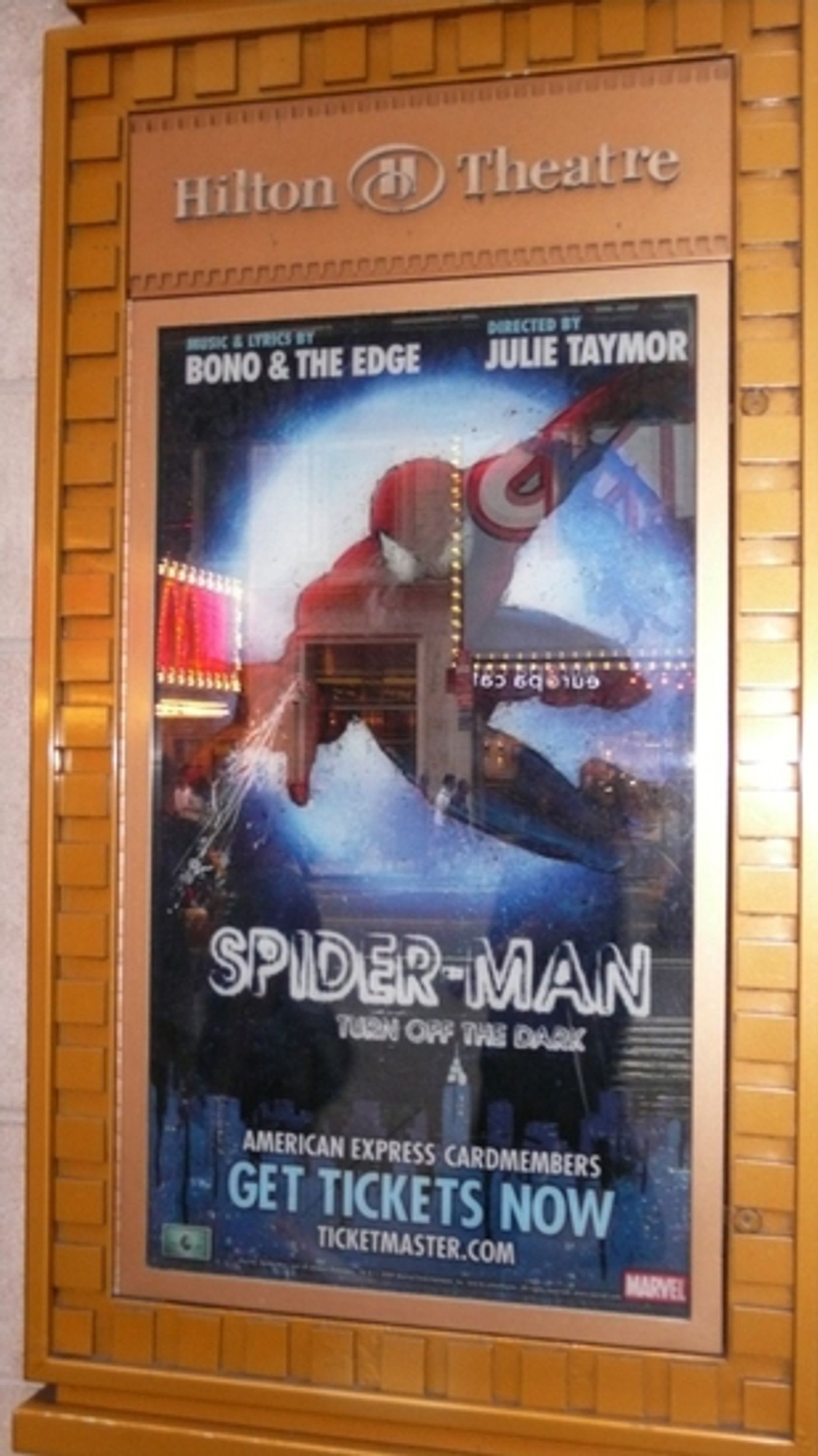 Photo Spotlight: 'SPIDER-MAN, Turn Off The Dark' Theatre Marquee  Image
