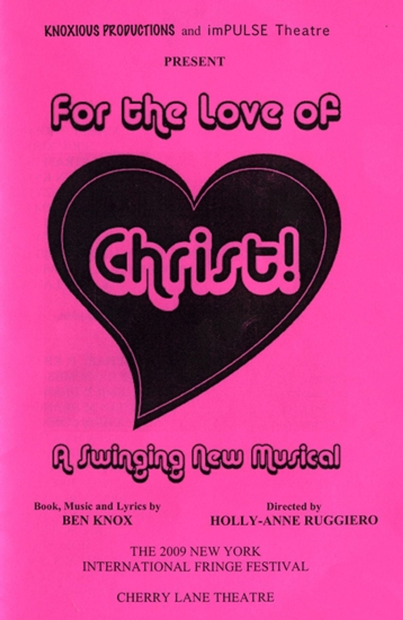 Photo Coverage: FOR THE LOVE OF CHRIST! Opening Curtain Call  Image