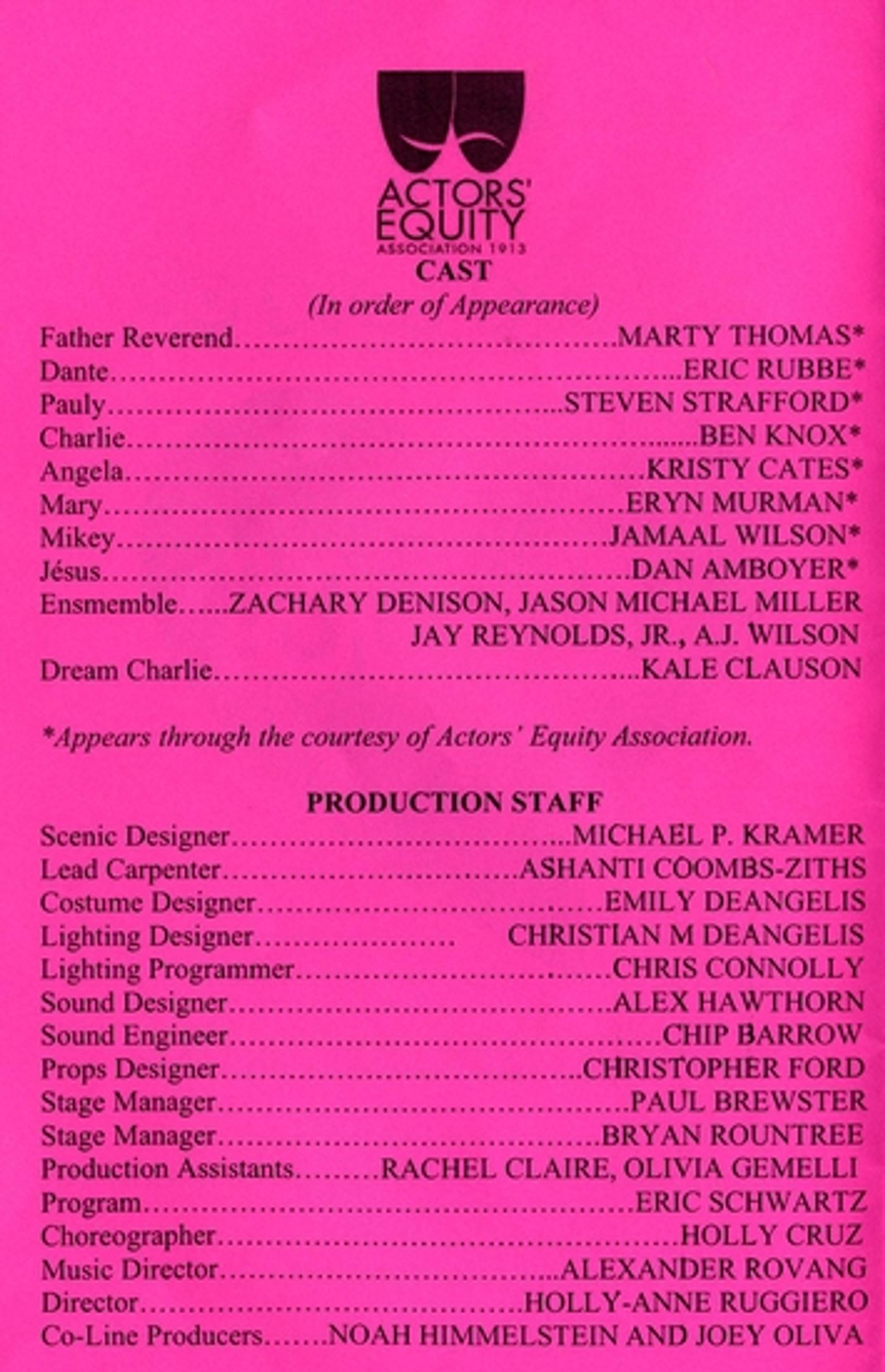 Photo Coverage: FOR THE LOVE OF CHRIST! Opening Curtain Call  Image