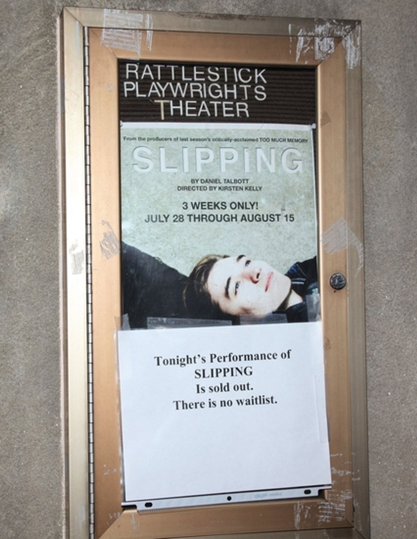 Photo EXCLUSIVE: 'SLIPPING' Ends Limited Sold Out Run  Image