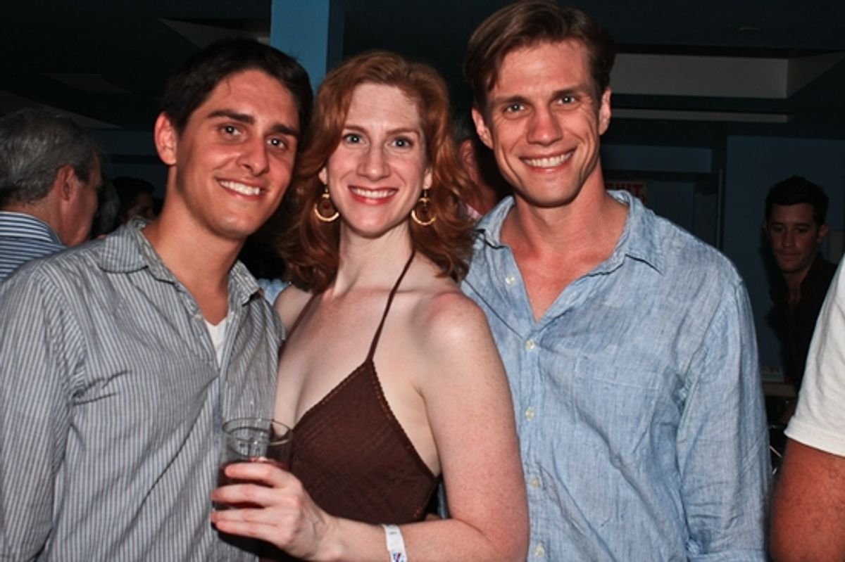 Justin Scribner, Anna Stone and Lee Aaron Rosen at 