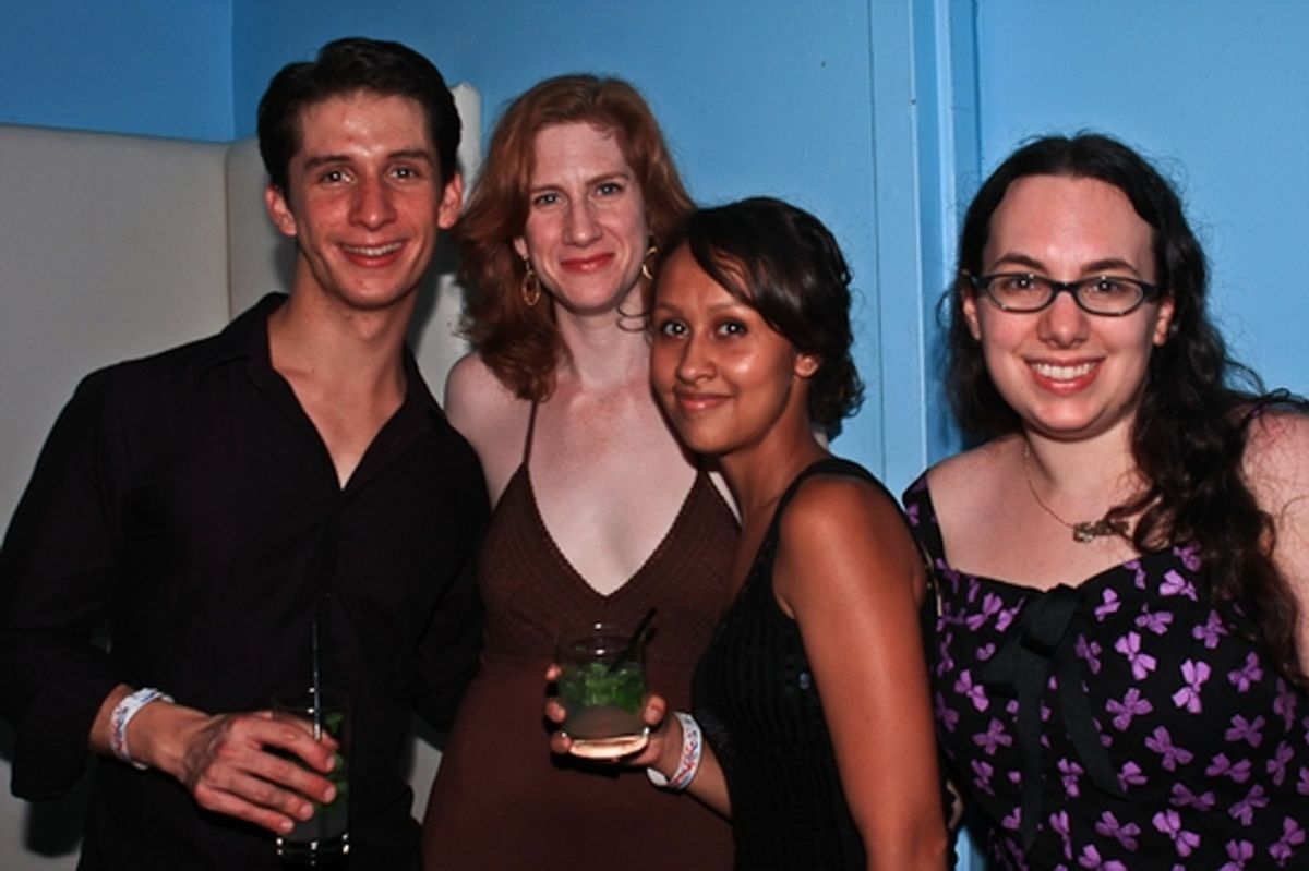 Colin Israel and Anna Stone with friends at 