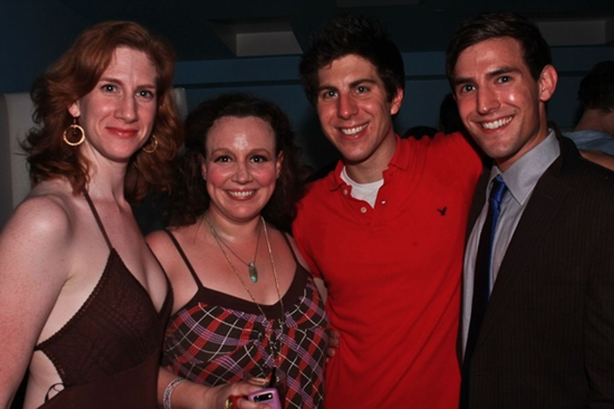 Anna Stone, Frances Mercanti-Anthony, Playwright Robert Bastron, Morgan Karr at 