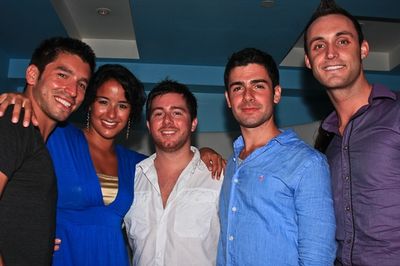 Ian Paget, Courtney Reed, Jon-Erik Goldberg, Adam Kantor and Scott Hamilton Photo