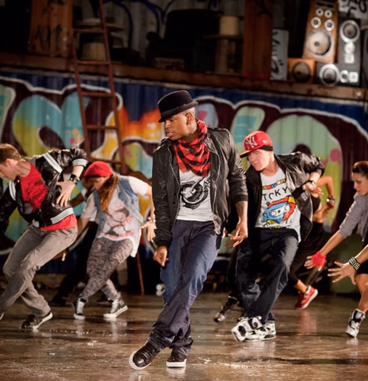 Ne-Yo and dancers at MTV's 'VMA SIDE STORY' Photo Shoots Featuring Katy Perry, Ne-Yo, Taylor Swift And Cobra Starship