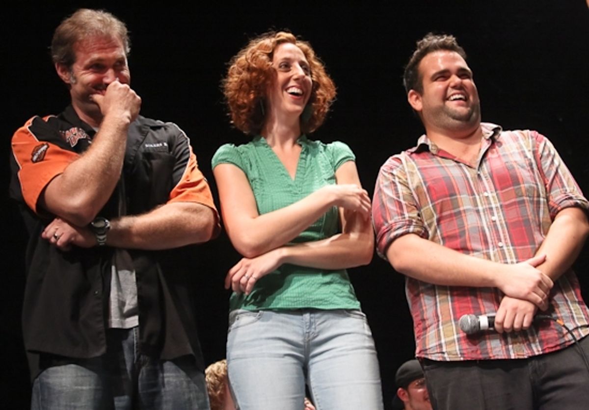 Marc Kudisch, Alison Cimmet, and Greg Hildreth at 