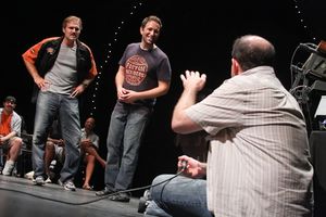 Marc Kudisch, David Rossmer, and Jason Kravits Photo