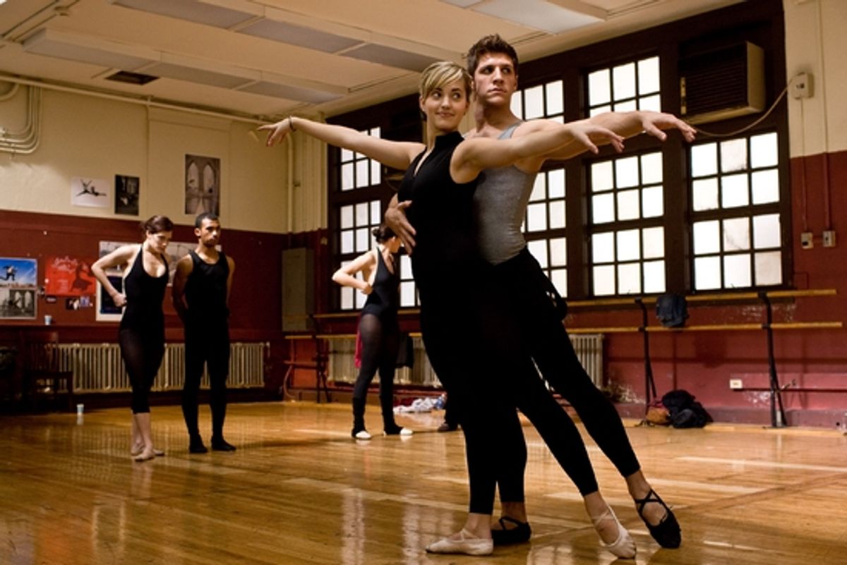 Alice (Kherington Payne) rehearses in class with Jeremy (Jeremy Hudson) at 