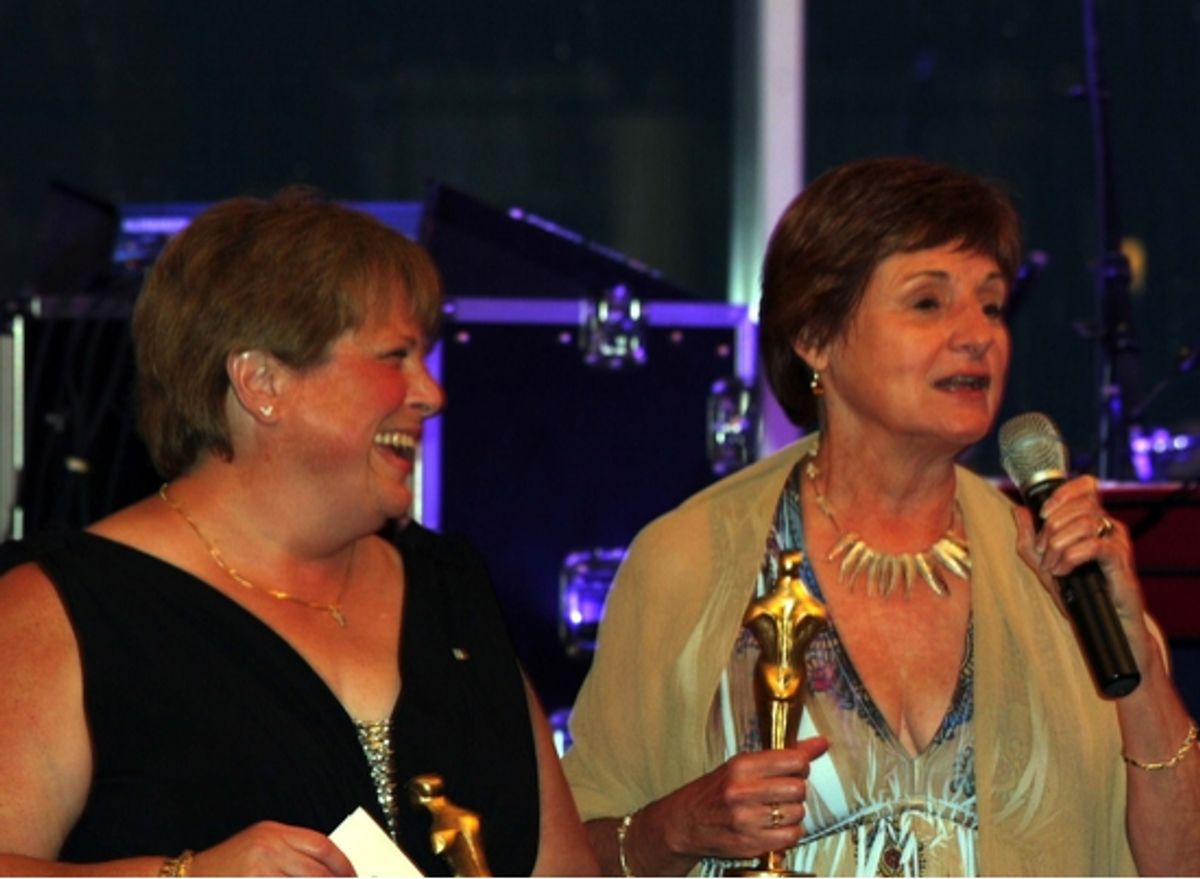 Lisa Leszczynski and Jane Burkey at 