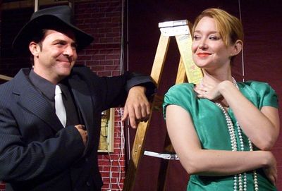 Sean Owen as Johnny Chicago and Jessica Godber as Gwendolyn Vandermorgan Photo