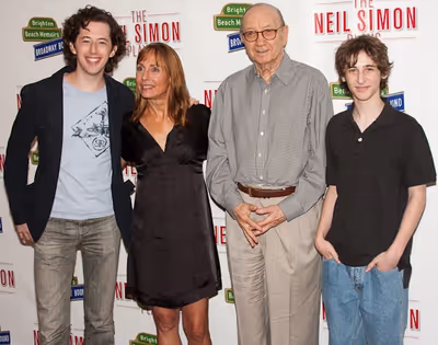 Josh Grisetti, Laurie Metcalf, Neil Simon, and Noah Robins Photo