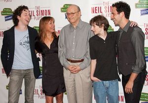 Josh Grisetti, Laurie Metcalf, Neil Simon, Noah Robbins, and Santino Fontana @ BroadwayWorld Josh Grisetti, Laurie Metcalf, Neil Simon, Noah Robbins, and Santino Fontana Photo