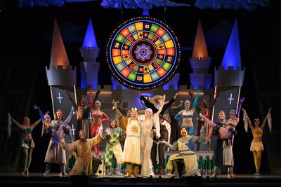Cast of the National Tour of Monty Python's Spamalot Photo
