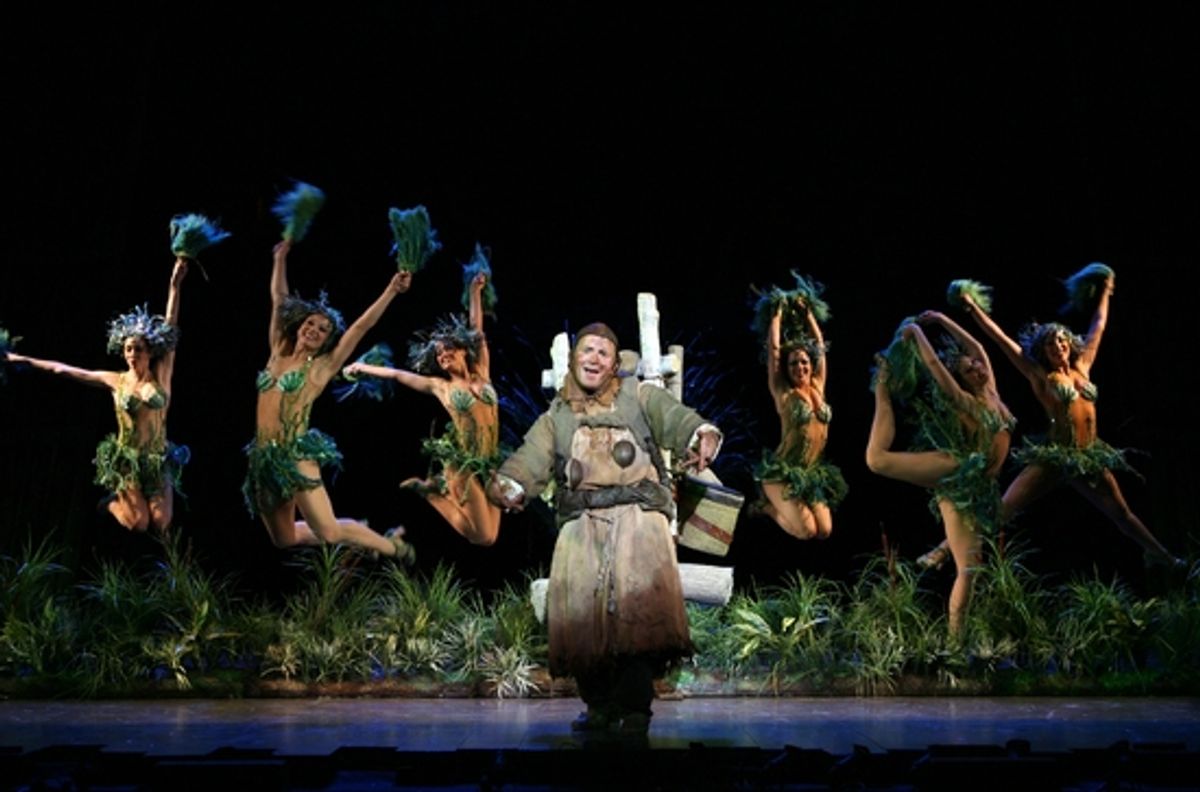 Jeff Dumas as Patsy and the Laker Girls at 