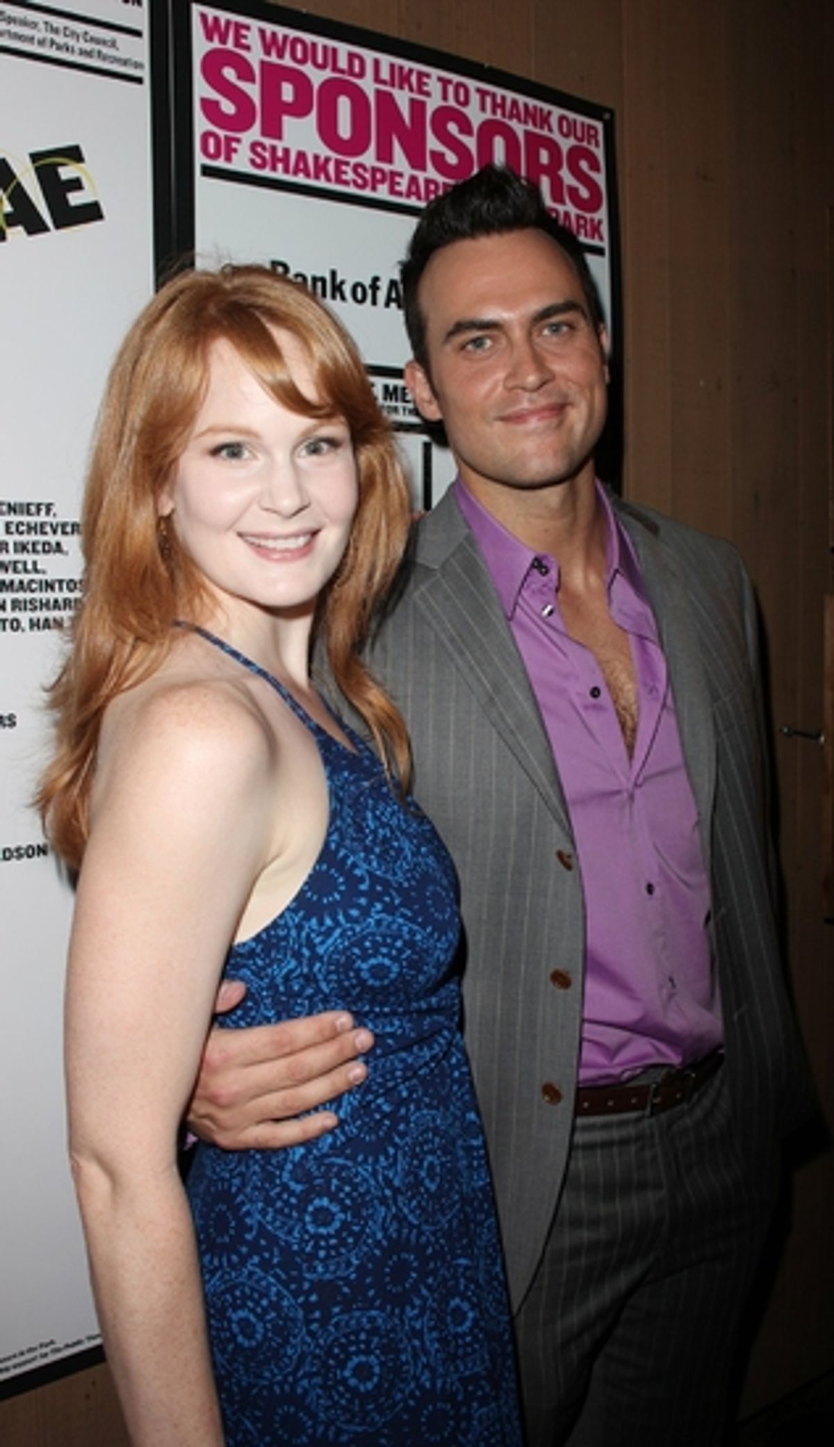Kate Baldwin and Cheyenne Jackson at 