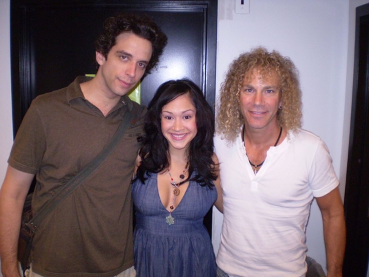 Nick Cordero, Diana DeGarmo and David Bryan at 