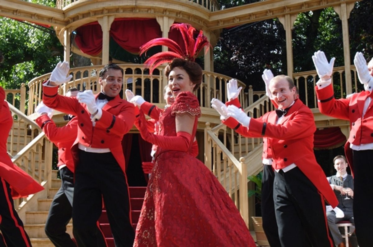 Samantha Spiro and the cast of Hello, Dolly! at 