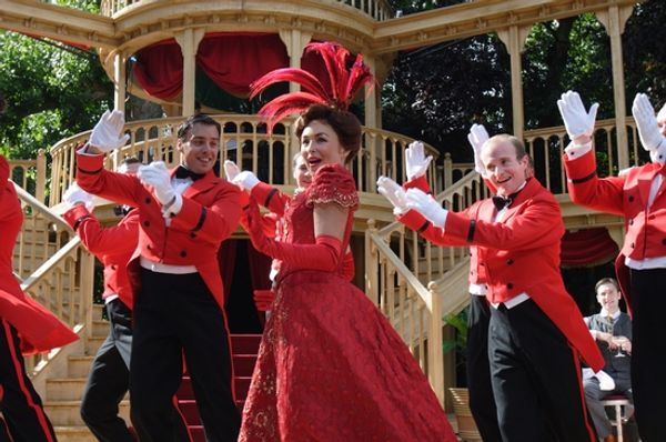 Samantha Spiro and the cast of Hello, Dolly! Photo