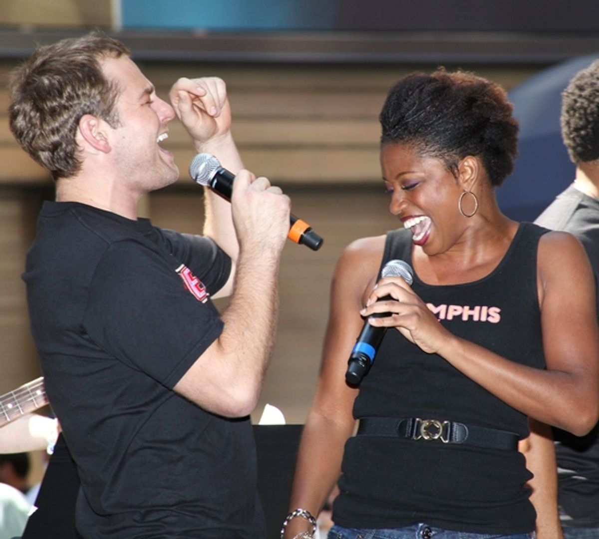 Chad Kimball and Montego Glover at 