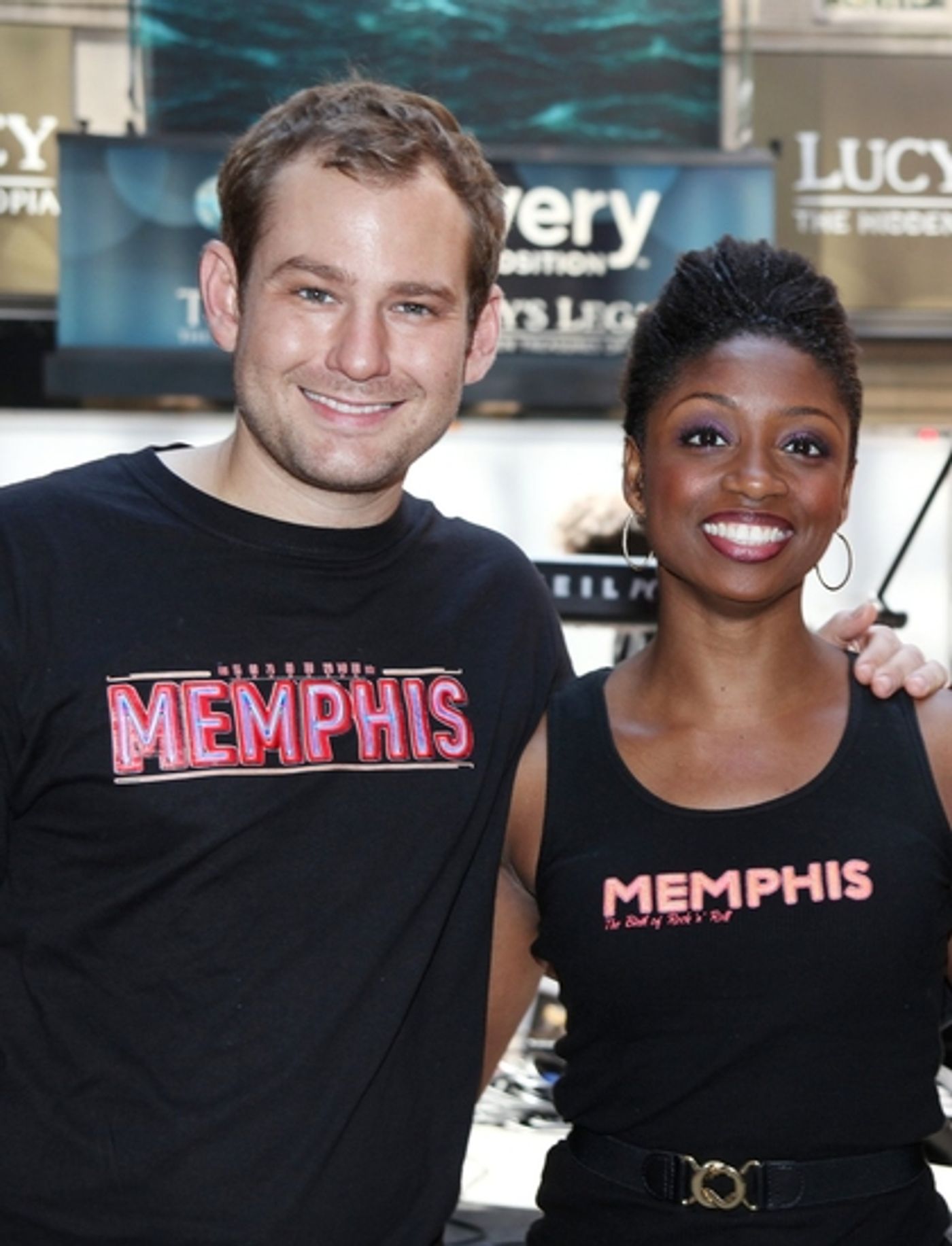 Photo Coverage: Bryan, DiPietro And The MEMPHIS Cast Celebrate Shubert Theatre Box Office Opening  Image