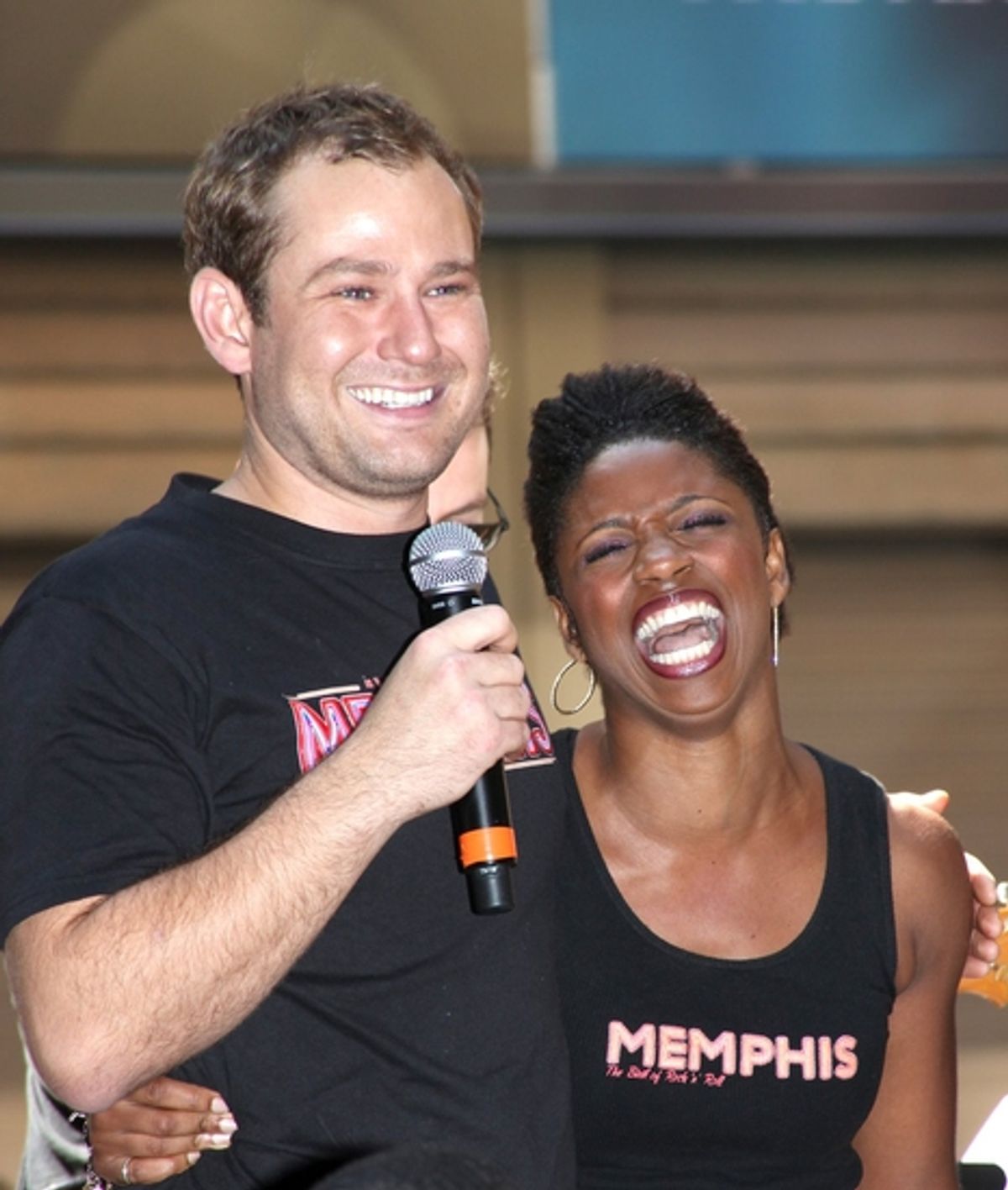 Chad Kimball and Montego Glover at 