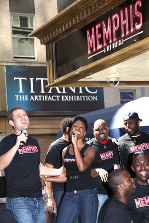 Chad Kimball and Montego Glover @ BroadwayWorld Chad Kimball and Montego Glover Photo